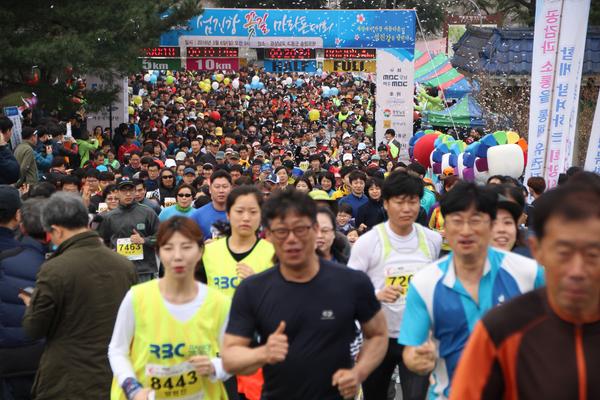 하동군, 내달 5일 섬진강 둔치 일원 ‘섬진강 꽃길 마라톤대회’…17일까지 접수